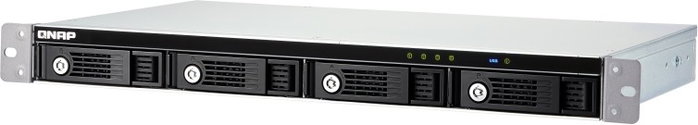 QNAP TR-004U Carcasa de disco duro/SSD de 4 bahías, montaje en rack 1U, USB Tipo-C