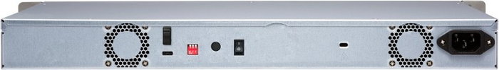 QNAP TR-004U Carcasa de disco duro/SSD de 4 bahías, montaje en rack 1U, USB Tipo-C