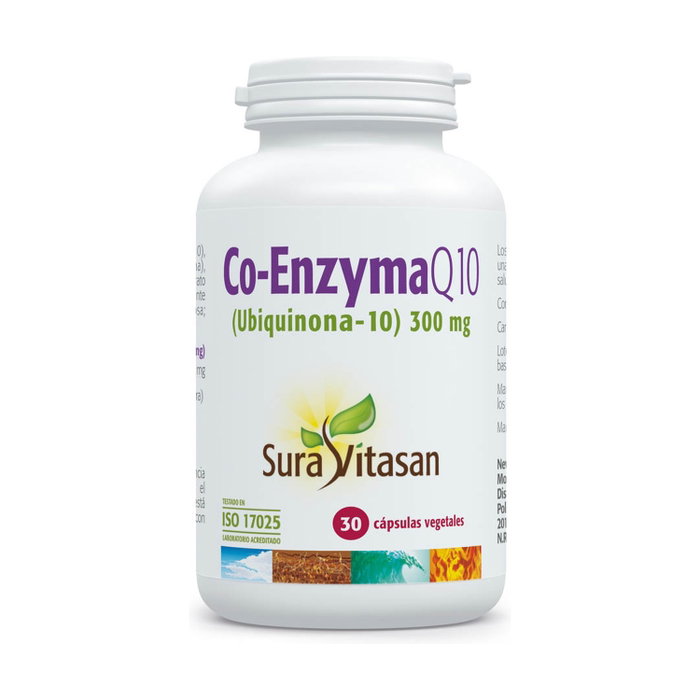 Sura Vitasan Co-Enzyma Q10 Ubiquinona 300mg 30 cápsulas Sura Vitasan Co-Enzyma Q10 Ubiquinona 300mg 30 cápsulas