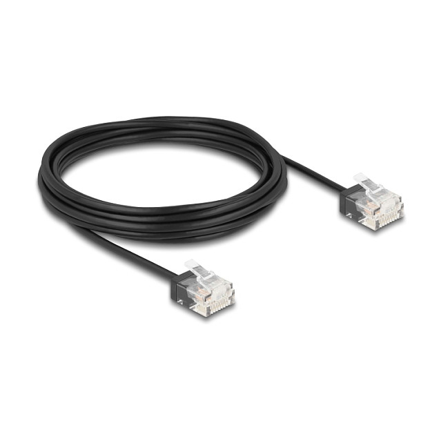 DeLOCK Cable de red RJ45 Cat.6 UTP Ultra Slim 5 m Negro