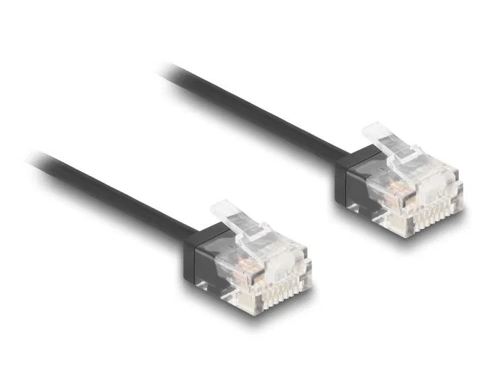 DeLOCK Cable de red RJ45 Cat.6 UTP Ultra Slim 5 m Negro