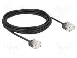 DeLOCK Cable de red RJ45 Cat.6 UTP Ultra Slim 5 m Negro
