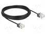 DeLOCK Cable de red RJ45 Cat.6 UTP Ultra Slim 5 m Negro