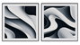 DKD Home Decor Cuadro Abstracto de Aluminio y MDF 80x80 cm (Pack de 2)