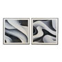 DKD Home Decor Cuadro Abstracto de Aluminio y MDF 80x80 cm (Pack de 2)