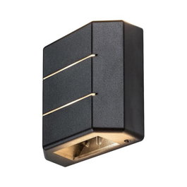 RABALUX Lippa Aplique Exterior LED Negro