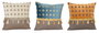 DKD Home Decor Cojín de Poliéster con Flecos, Surtido de 3 Colores
