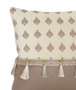 DKD Home Decor Cojín de Poliéster con Flecos, Surtido de 3 Colores