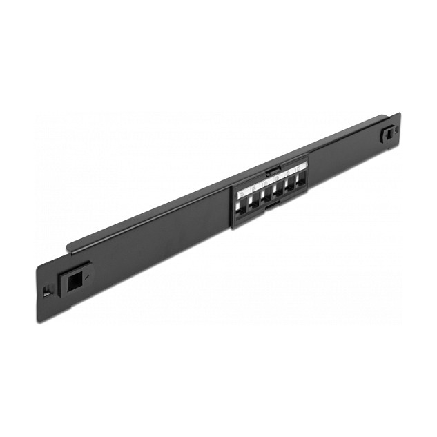 DeLOCK Patchpanel Keystone de 19 pulgadas 6 puertos sin herramientas DeLOCK Patchpanel Keystone de 19 pulgadas 6 puertos sin herramientas