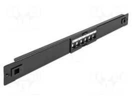 DeLOCK Patch Panel Keystone de 6 puertos 19 pulgadas 1U
