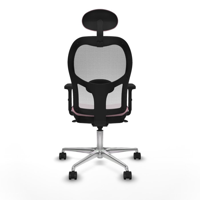 PIQUERAS Y CRESPO Silla de oficina Jorquera Rosa y Blanca