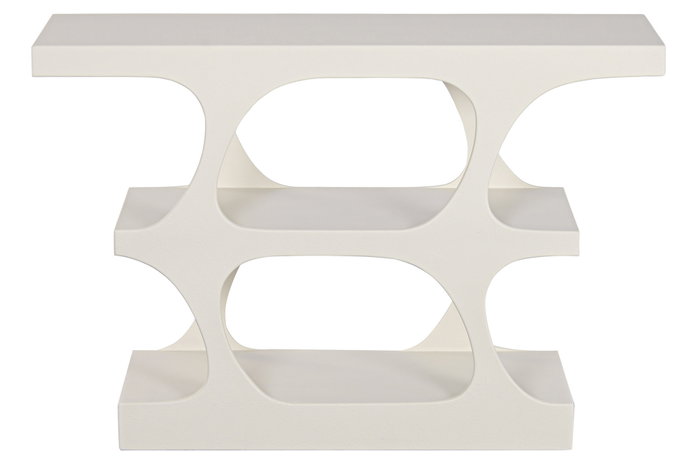 DKD Home Decor Consola Urban Crudo 34 x 80 x 120 cm 3 Estantes