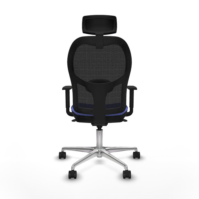 PIQUERAS Y CRESPO Silla de oficina Jorquera con mecanismo Sincro, Tela Azul claro y Malla Negra PIQUERAS Y CRESPO Silla de oficina Jorquera con mecanismo Sincro, Tela Azul claro y Malla Negra