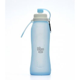 IRISANA Botella de Silicona Plegable azul 500ml