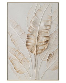 DKD Home Decor Cuadro Lienzo Hojas Palmera 102,5x5,5x152 cm
