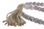 DKD Home Decor Decoración de Madera y Fibra 1.5x90 Blanco y Natural