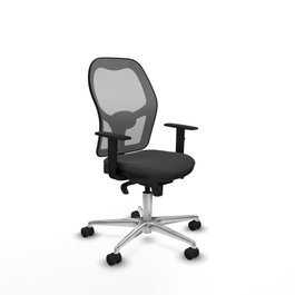 PIQUERAS Y CRESPO Silla de oficina Jorquera Gris con mecanismo Sincro