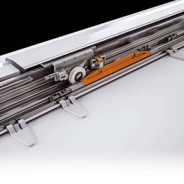 Bortoluzzi Kit Herrajes Amortiguado 3P SP35 Glow+ para 2 Puertas Internas + 1 Puerta Externa, 70Kgs