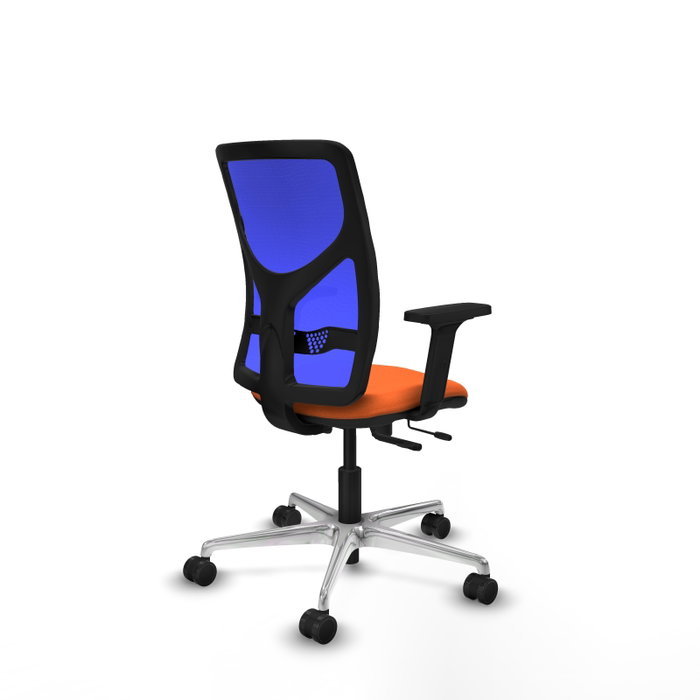 PIQUERAS Y CRESPO Silla de oficina Motilla Naranja y Azul PIQUERAS Y CRESPO Silla de oficina Motilla Naranja y Azul