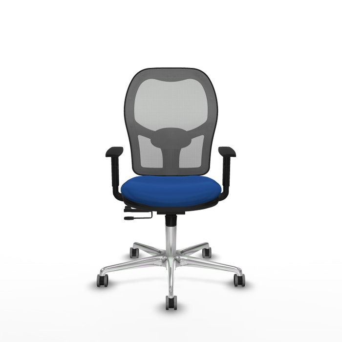 PIQUERAS Y CRESPO Silla de oficina Jorquera Azul y Gris con mecanismo Sincro/Traslack PIQUERAS Y CRESPO Silla de oficina Jorquera Azul y Gris con mecanismo Sincro/Traslack