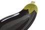 DKD Home Decor Bandeja de Gres Berenjena Lila y Verde 26x11x2 cm