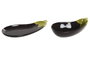 DKD Home Decor Bandeja de Gres Berenjena Lila y Verde 26x11x2 cm