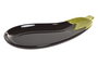 DKD Home Decor Bandeja de Gres Berenjena Lila y Verde 26x11x2 cm