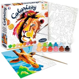 Sentosphere Colorizzy Savannah Kit de Pintura por Números Acrílica para Niños y Jóvenes Artistas a Partir de 8 Años SEN3373910045001