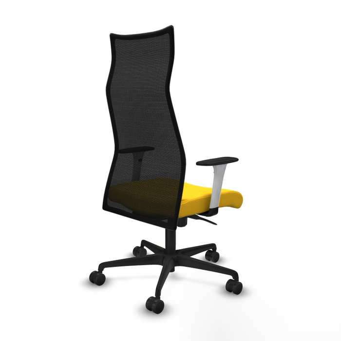 PIQUERAS Y CRESPO Sillón Albacete Amarillo y Negro con Mecanismo Sincro PIQUERAS Y CRESPO Sillón Albacete Amarillo y Negro con Mecanismo Sincro