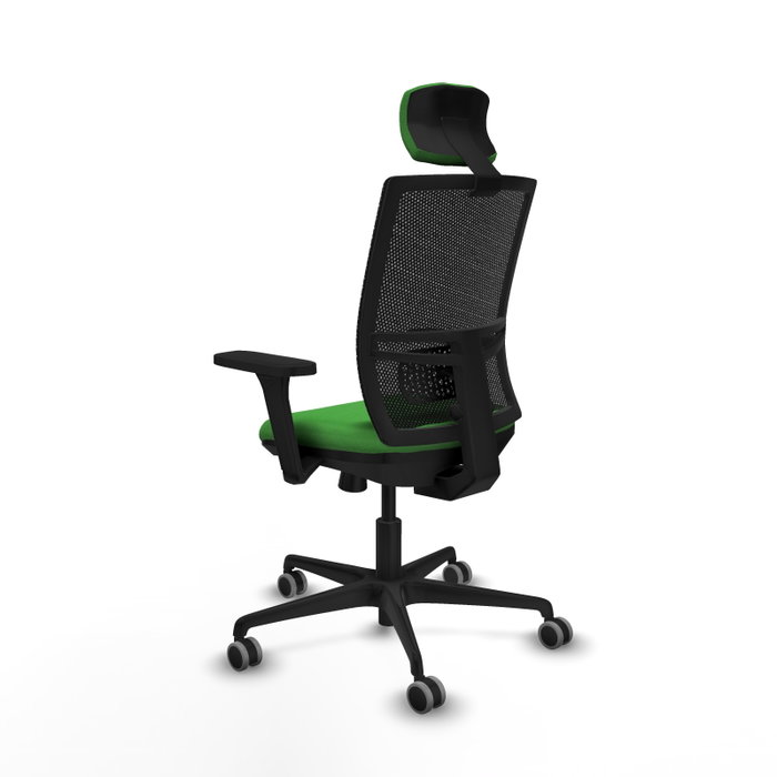 PIQUERAS Y CRESPO Silla de oficina Yunquera con mecanismo Sincro/Traslack, Verde y Negro PIQUERAS Y CRESPO Silla de oficina Yunquera con mecanismo Sincro/Traslack, Verde y Negro