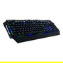 CONCEPTRONIC KRONIC Teclado Gaming con Cable USB Interruptor Mecánico Blue Switches QWERTY Italiano Retroiluminación LED RGB Negro