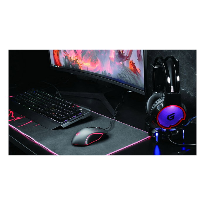 CONCEPTRONIC KRONIC Teclado Gaming con Cable USB Interruptor Mecánico Blue Switches QWERTY Italiano Retroiluminación LED RGB Negro CONCEPTRONIC KRONIC Teclado Gaming con Cable USB Interruptor Mecánico Blue Switches QWERTY Italiano Retroiluminación LED RGB Negro