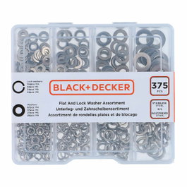 Black+Decker Surtido de arandelas planas y de seguridad