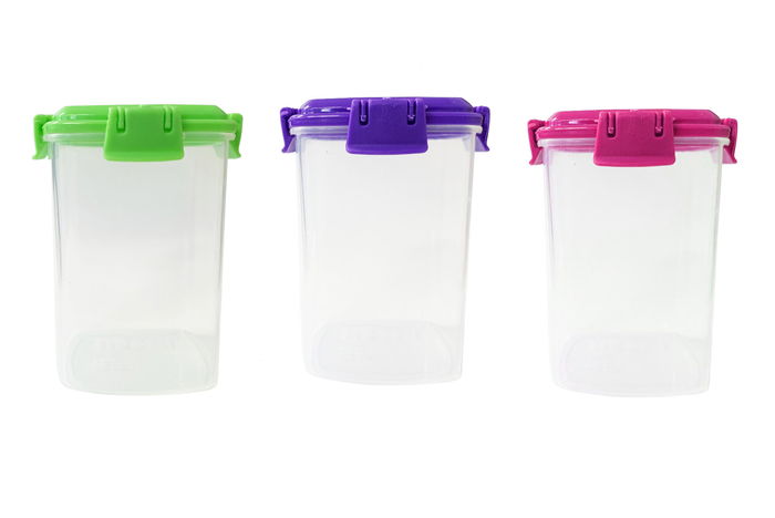 Privilege Set 3 Mini Fiambreras 140ml 6.2 cm Ancho x 7.6 cm Alto x 5.8 cm Largo (24 Unidades)