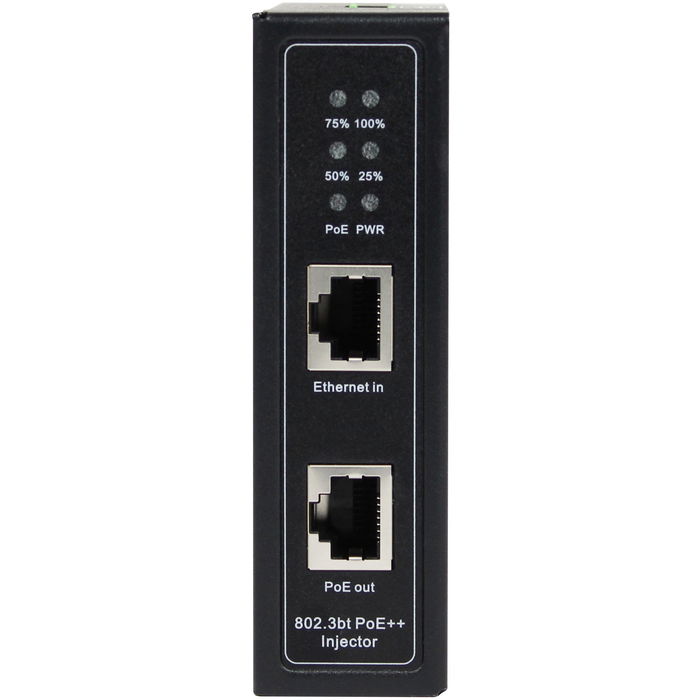 ALLNET ALL-PI2014-I-BT90 Inyector PoE Industrial Gigabit / PoE BT (15,4W/30W/90W) / DIN / Metallgehäuse