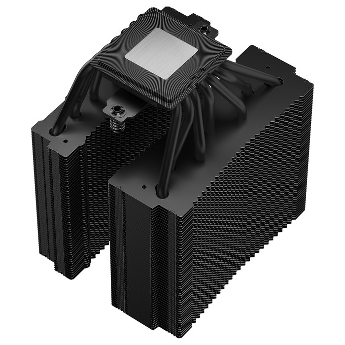 DeepCool ASSASSIN IV VC VISION Refrigerador de Aire para CPU con 2 Ventiladores (120/140 mm), PWM, TDP 300W, Compatible Intel LGA 1700/1851/2011/2066/1200, Negro