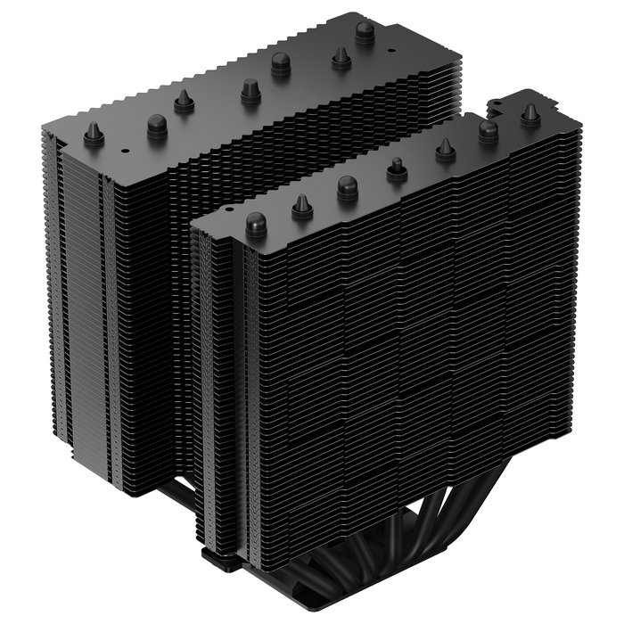 DeepCool ASSASSIN IV VC VISION Refrigerador de Aire para CPU con 2 Ventiladores (120/140 mm), PWM, TDP 300W, Compatible Intel LGA 1700/1851/2011/2066/1200, Negro