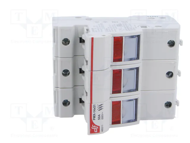 DF ELECTRIC Portafusibles PMX de 3 Polos para Raíl DIN DF ELECTRIC Portafusibles PMX de 3 Polos para Raíl DIN