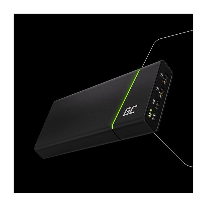 Green Cell PowerPlay Ultra Powerbank 26800mAh 128W - 2xUSB, 2xUSB-C con Power Delivery - Negro