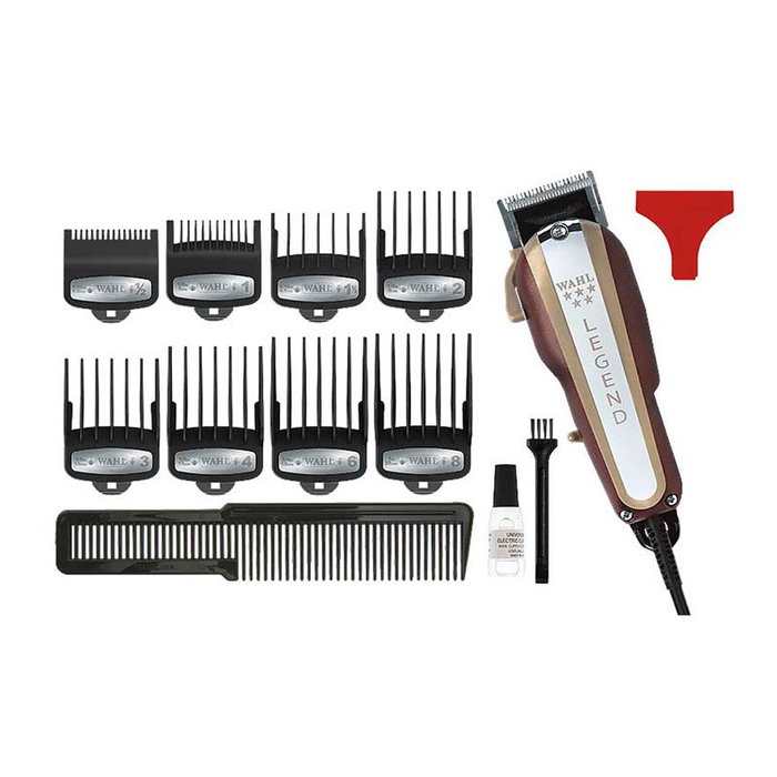 Wahl Máquina de Corte Legend Cordless Profesional: Motor V9000, Cuchilla Wedge, 8 Peines Premium, Ideal Barbería y Peluquería Wahl Máquina de Corte Legend Cordless Profesional: Motor V9000, Cuchilla Wedge, 8 Peines Premium, Ideal Barbería y Peluquería