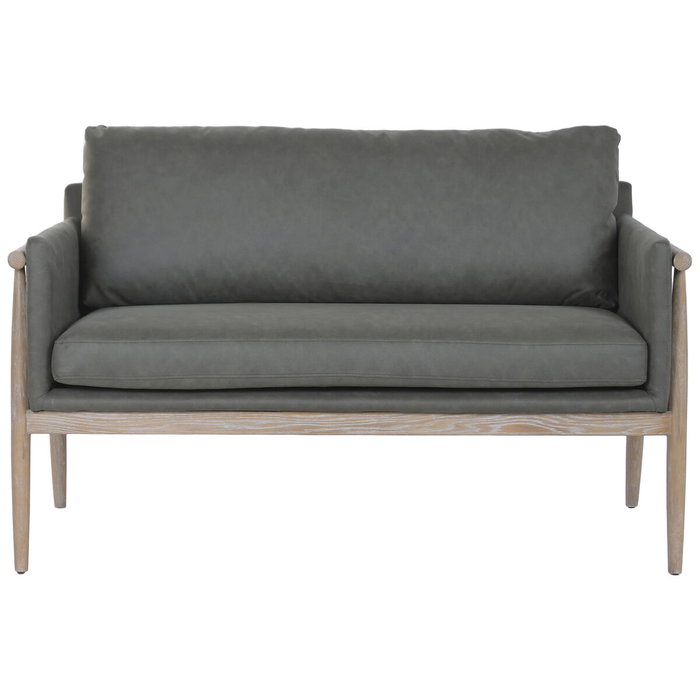 DKD Home Decor Sofá Fresno Poliéster Decapé Verde y Marrón