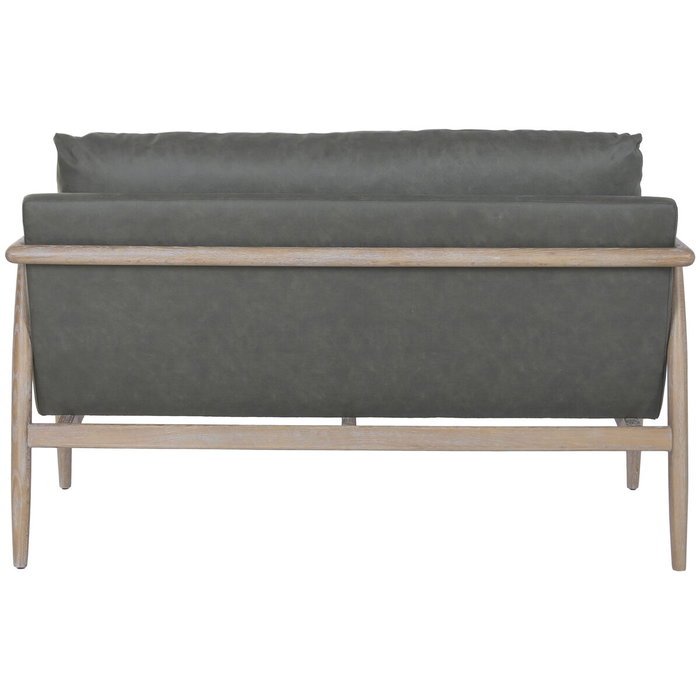 DKD Home Decor Sofá Fresno Poliéster Decapé Verde y Marrón