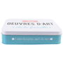 La Boite a Caja Metal "Oeuvres D'Art" para Guardar Recuerdos y Manualidades 7x24x31 cm