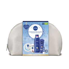 Nivea Hidratación Diaria Estuche 5 pz - NIVEA Body Milk Nutritivo 400ml, Crema Soft 100ml, Neceser