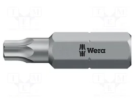 WERA Punta de destornillador Torx® T27H con protección 1/4 pulgada