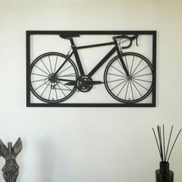 Wallity Accesorio Decorativo de Pared de Metal APT217MS, Acero, Negro, 70 x 41 cm