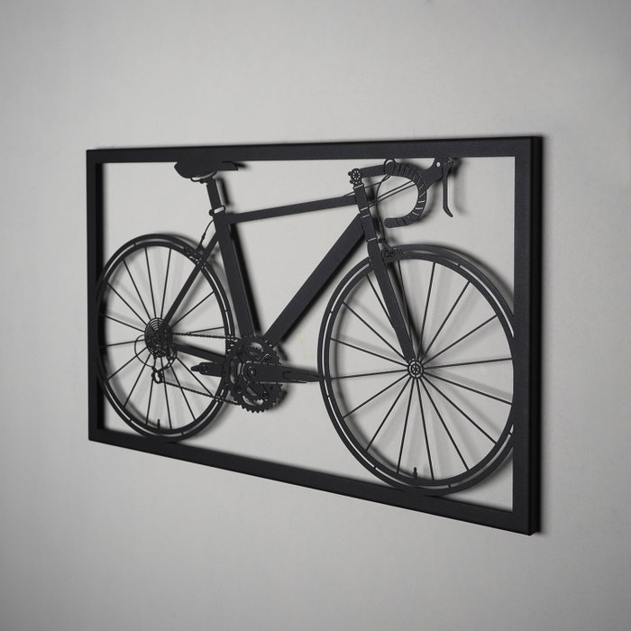 Wallity Accesorio Decorativo de Pared de Metal APT217MS, Acero, Negro, 70 x 41 cm