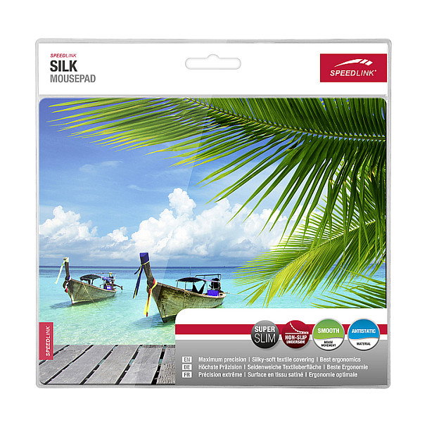 Speedlink SL-6242-PARADISE Alfombrilla de ratón SILK Paradise Multicolor Base antiderrapante