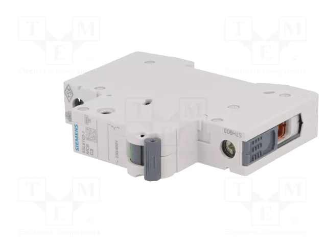 SIEMENS 5SL6103-7 Interruptor magnetotérmico 1 Polo 3A Característica C SIEMENS 5SL6103-7 Interruptor magnetotérmico 1 Polo 3A Característica C