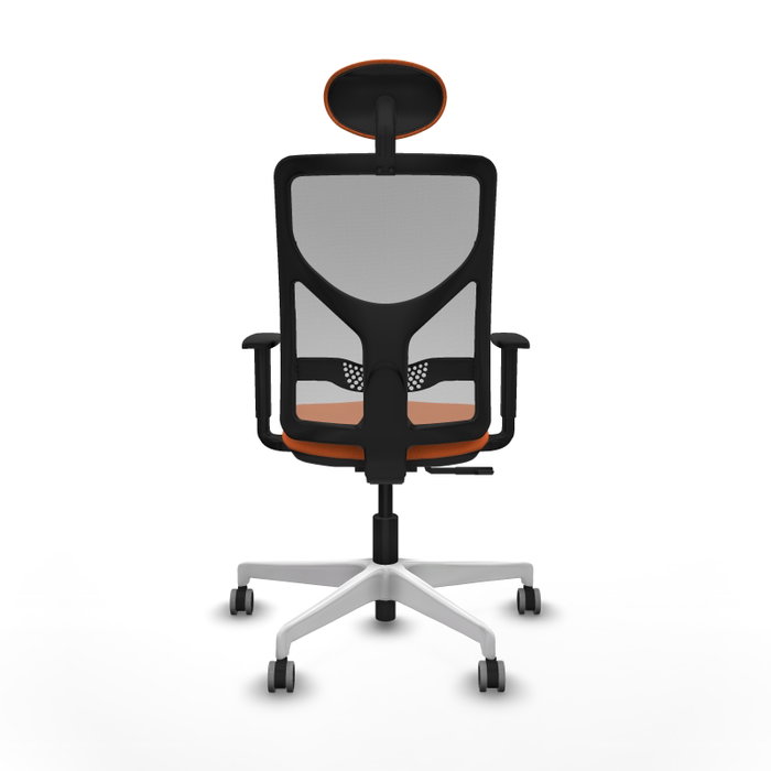 PIQUERAS Y CRESPO Silla de oficina Motilla Naranja y Gris PIQUERAS Y CRESPO Silla de oficina Motilla Naranja y Gris